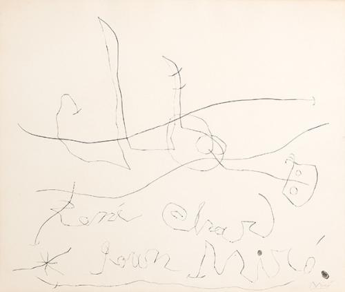 JOAN MIRÓ - René Char-Flux de l'Aimant