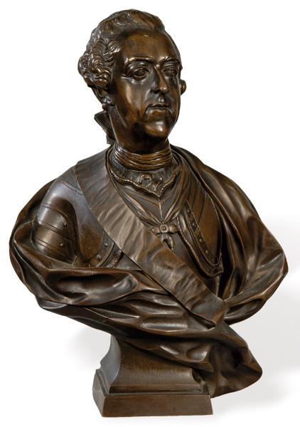 "Luís XVI" busto de bronce patinado, Francia S. XIX.