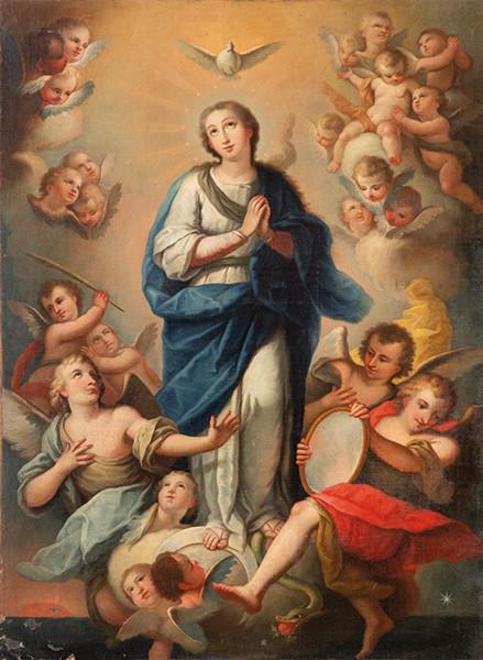  ESCUELA ESPAÑOLA FNS. S. XVIII - Inmaculada Concepción