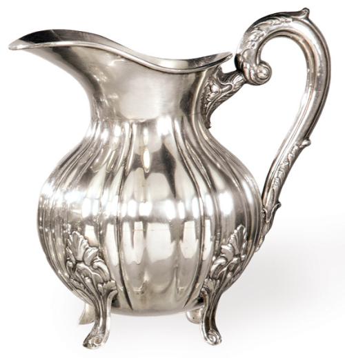 Jarra de plata española punzonada 1ª Ley,