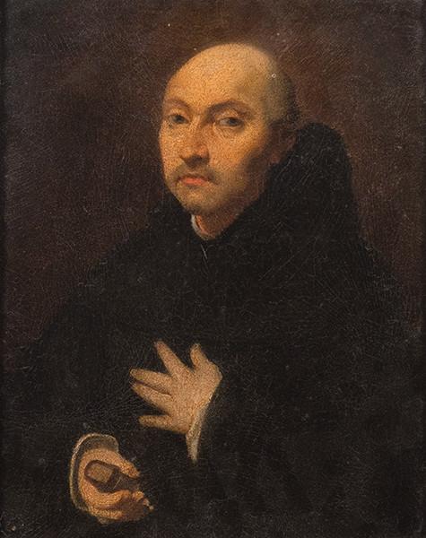  ESCUELA ESPAÑOLA FNS. S. XVIII - Retrato de monje