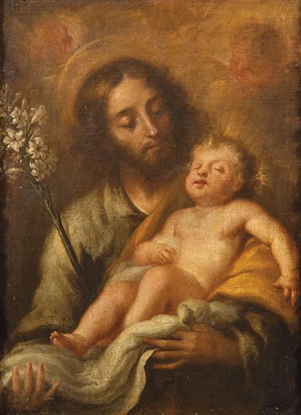 MIGUEL JACINTO MELÉNDEZ - San José con el Niño