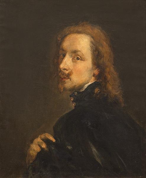 COPIA DE ANTON VAN DYCK S. XIX - Autorretrato