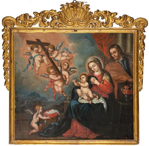 ESCUELA ESPAÑOLA S. XVII - Sagrada Familia