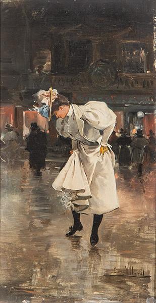 EUGENIO LUCAS VILLAAMIL - En la lluvia