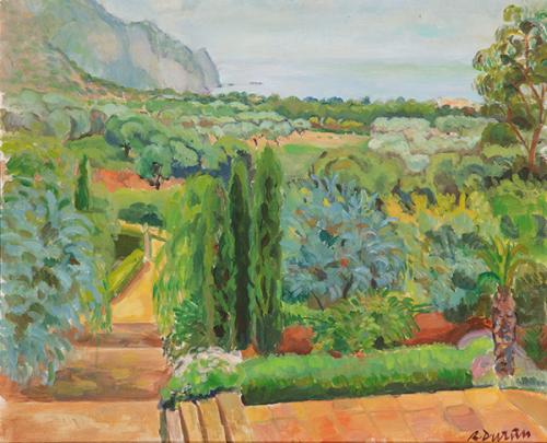 RAFAEL DURAN BENET - Jardín con vistas al mar