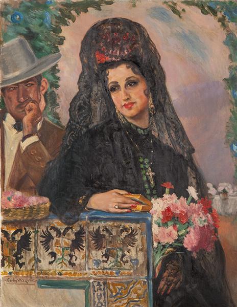  CARLOS VAZQUEZ - El torero y la dama con mantilla