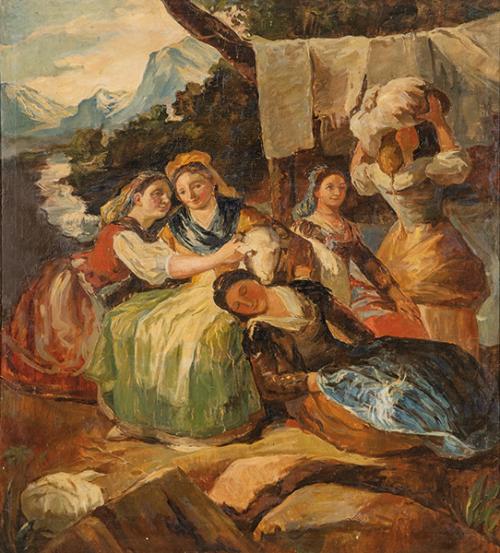 JOSÉ GUTIÉRREZ SOLANA - Las lavanderas