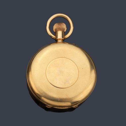 J.R. LOSADA London nº 12056, reloj saboneta con caja en oro amarillo de 18 K.