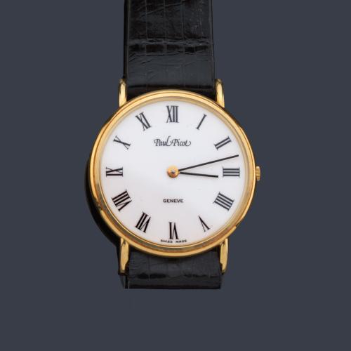  PAUL PICOT de señora con caja en oro amarillo de 18 K.