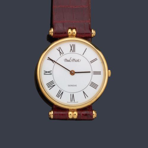  PAUL PICOT de señora con caja en oro amarillo de 18 K.