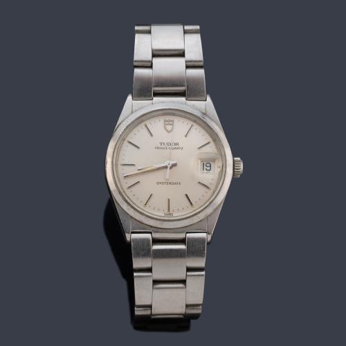  TUDOR Prince-Quartz Oysterdate ref. 91500 de caballero con caja y brazalete en acero.
