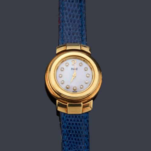  PIAGET ref.GOA 19258 de señora con caja en oro amarillo de 18 K.
