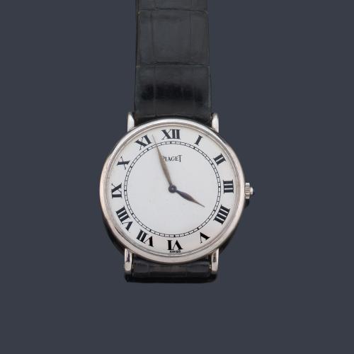 PIAGET ref. 9025 de caballero con caja en oro blanco de 18 K.