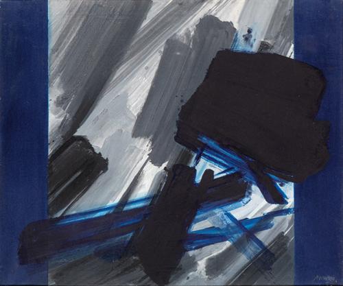 MANUEL MAMPASO - Sin título (Prusia y gris)