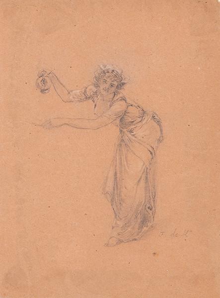  FEDERICO DE MADRAZO Y KUNTZ - Dama con farol