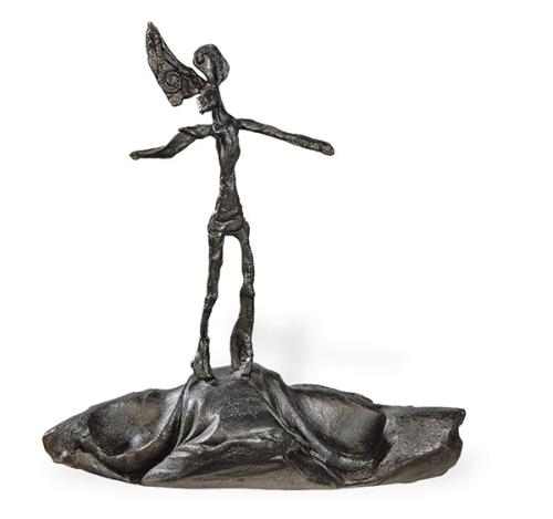 BARRY FLANAGAN - Pipe Cleaner Hare on Clay Form