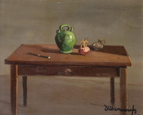 RAFAEL DURANCAMPS - Naturaleza muerta con cerámica