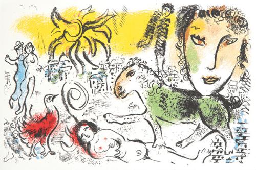 MARC CHAGALL - Le Cheval Vert