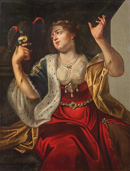  SEGUIDOR DE ABRAHAM JANSSENS VAN NUYSSEN I - Alegoría del tacto