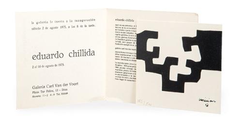 EDUARDO CHILLIDA - Galería Carl Van der Voort