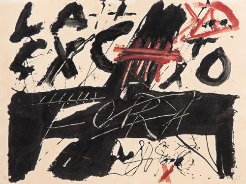  ANTONI TÀPIES - Fora (Negre i Roig)