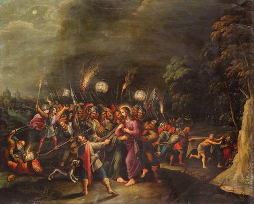  TALLER DE FRANS FRANCKEN II S. XVII - El prendimiento