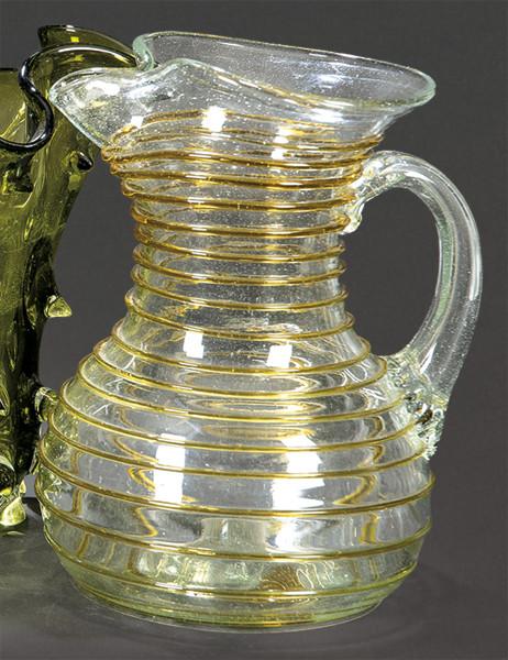 Jarra de cristal mallorquín de Gordiola modelo Espiral.