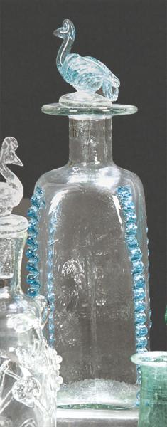 Botella de cristal mallorquín de Gordiola modelo Sileno.