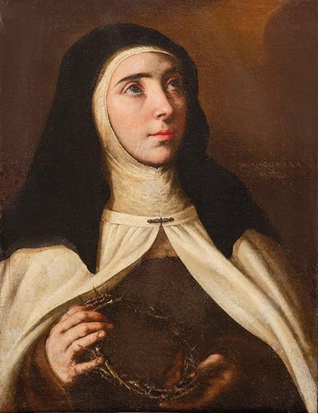  ESCUELA NAPOLITANA S. XVII - Santa María Magdalena de Pazzi