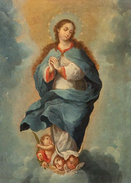  ESCUELA NOVOHISPANA S. XVIII - Inmaculada Concepción