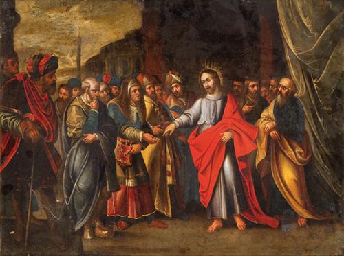  ESCUELA FLAMENCA S. XVII - Jesús repende a los fariseos