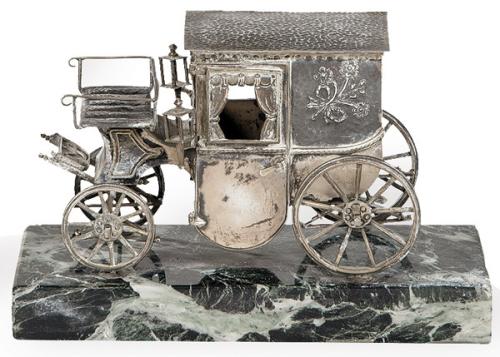  Carroza de plata española sin punzonar.