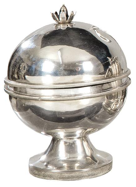  abonera de plata española punzonada MURCO? S. XIX.