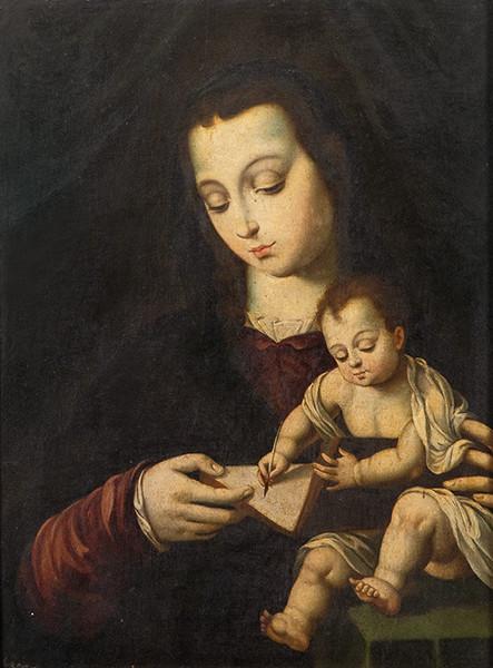  COPIA DE LUIS MORALES EL DIVINO S. XIX - Virgen con el Niño