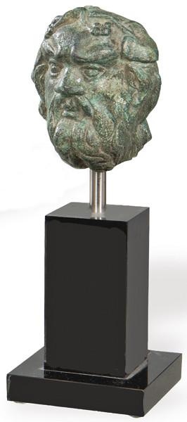  "Cabeza de Baco" de bronce romano S. II a.C. S. II d.C.