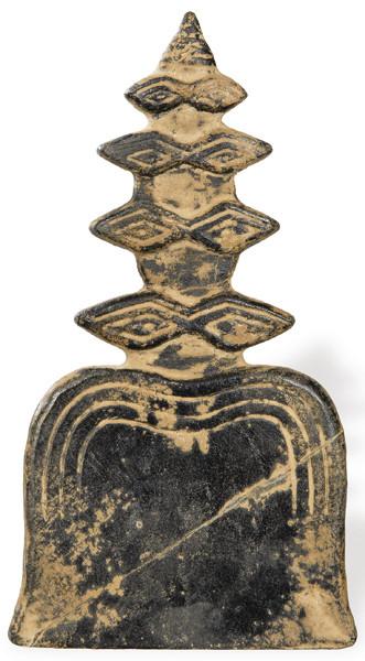  Idolo "de ojos" tallado en piedra, Tell Brak, Siria, 3000 a.C.