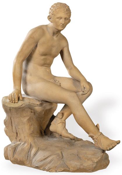  Figura de Mercurio en terracota