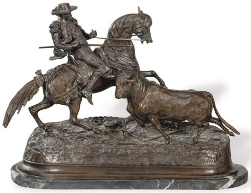  Rejoneador en bronce patinado