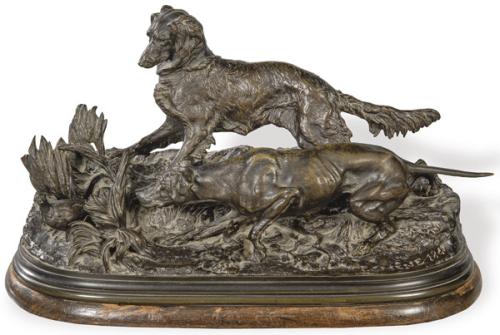 Escultura de bronce firmada Mené