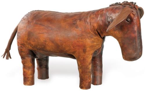 "Burro" de cuero posiblemente de Almazán h. 1970.