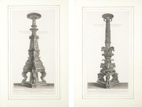  GIOVANNI BATTISTA PIRANESI - Veduta in prospettiva dell altro Candelabro antico che si vede del Museo del Cavalier Piranesi