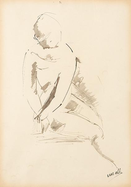  CRISTINO MALLO - Desnudo sentado