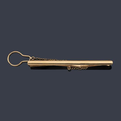  Pasador de corbata en oro amarillo de 18K.
