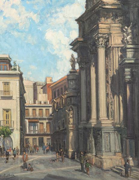 ANTONIO BALIBREA - Catedral y calle de Salzillo