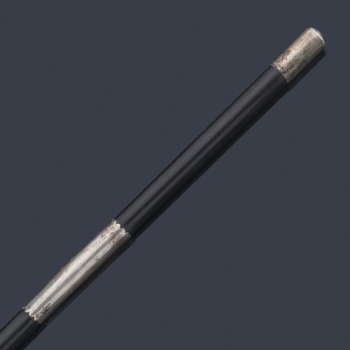  Batuta de Director de Orquesta realizada en madera ebonizada con detalles en plata. Año 1876.