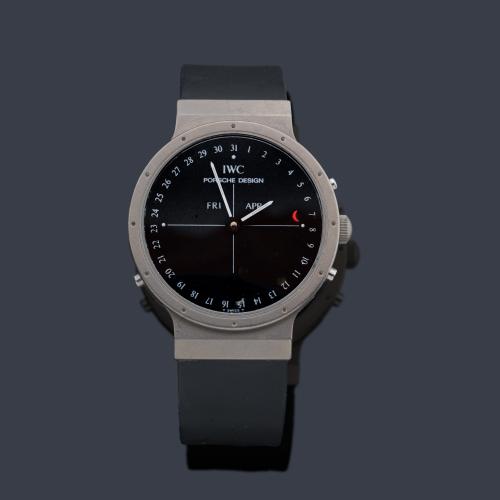 IWC Porche Design ref. 3430 de caballero con caja en titanio.