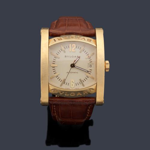  BULGARI Assioma nº AA 44 G de caballero con caja en oro amarillo de 18 K.