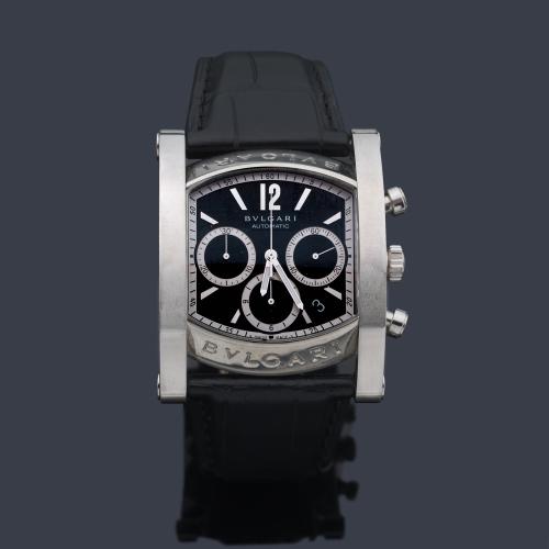  BVLGARI Assioma ref. AA 48 S CH de caballero con caja en acero.