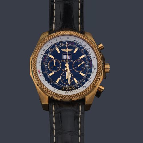 BREITLING Bentley 6.75 ref. K44362 nº 080 de caballero con caja en en oro amarillo de 18 K.